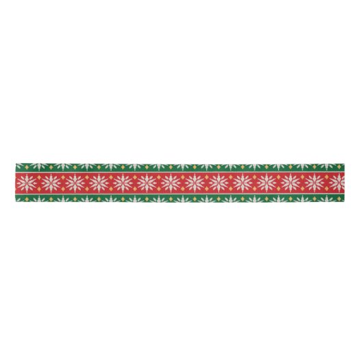 Noordse Kerst Brei Satijnen Lint (Voorkant)
