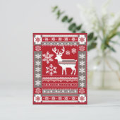 noordse kerst-briefkaart briefkaart (Staand voorkant)