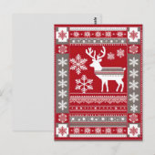 noordse kerst-briefkaart briefkaart (Voorkant / Achterkant)