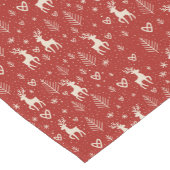 Noordse Kerst Reindeer Korte Tafelloper (Hoek)