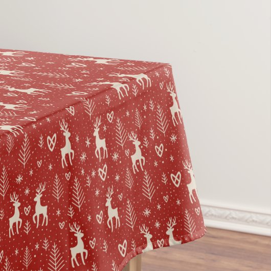 Noordse Kerst Reindeer Tafelkleed (Voorbeeld)