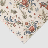 Noordse Kerst Rosemaling Tissuepapier (Detail)