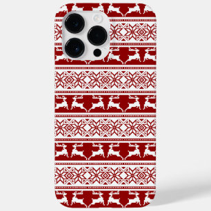 Noordse Kerst Scandinavische Rendieren Case-Mate iPhone 14 Pro Max Hoesje