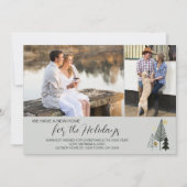 Noordse kerstbomen 2 Foto Nieuw adres Feestdagenkaart (Voorkant)