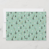 Noordse kerstbomen 2 Foto Nieuw adres Feestdagenkaart (Achterkant)