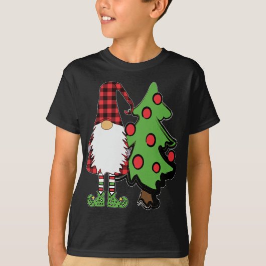Noordse kerstboomgaard Tomte Nisse Holiday Cu T-shirt (Voorkant)