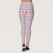 Noordse kerstboomgrens leggings (Achterkant)
