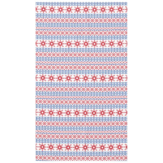 Noordse kerstboomgrens tafelkleed (Voorkant)