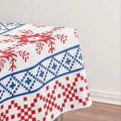 Noordse kerstboomgrens tafelkleed (Voorbeeld)