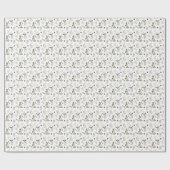 Noordse kerstfeestdag feestelijke gnomen en ganzen cadeaupapier (Vlak)