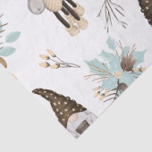 Noordse kerstfeestdag feestelijke gnomen en ganzen tissuepapier (Detail)