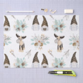 Noordse kerstfeestdag feestelijke gnomen en ganzen tissuepapier (Craft)