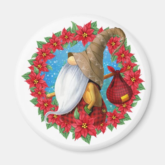Noordse Kerstkabouter Magneet (Voorkant)