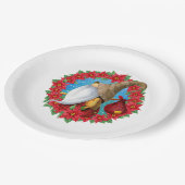 Noordse Kerstkabouter Papieren Bordje (Gekanteld)