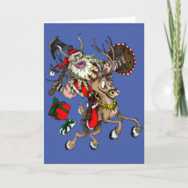 Noordse Kerstman Feestdagen Kaart