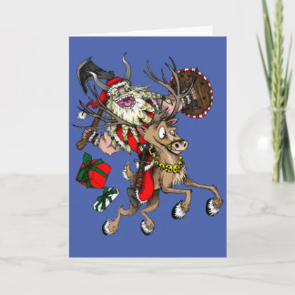 Noordse Kerstman Feestdagen Kaart