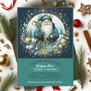 Noordse Kerstman Ho Ho Ho Snowy Christmas Cheer Pa Kaart
