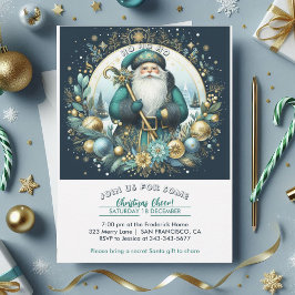 Noordse Kerstman Ho Ho Ho Snowy Christmas Cheer Pa Kaart