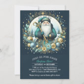 Noordse Kerstman Ho Ho Ho Snowy Christmas Cheer Pa Kaart (Voorkant)