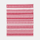 Noordse Kerstmis - Scandinavisch Fleece Deken (Voorkant)