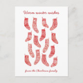 Noordse Kerstmutsen Kerstkaart Feestdagenkaart (Voorkant)