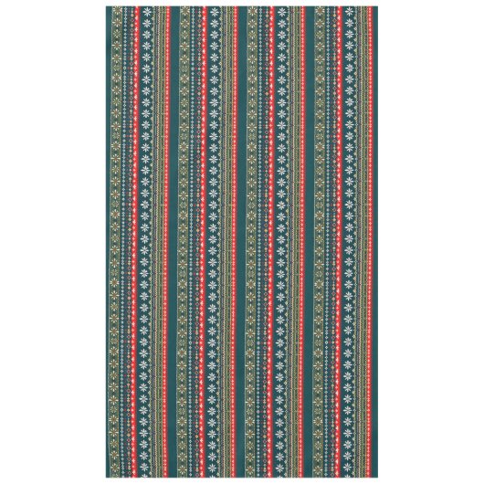 Noordse kerstpatroon tafelkleed (Voorkant)