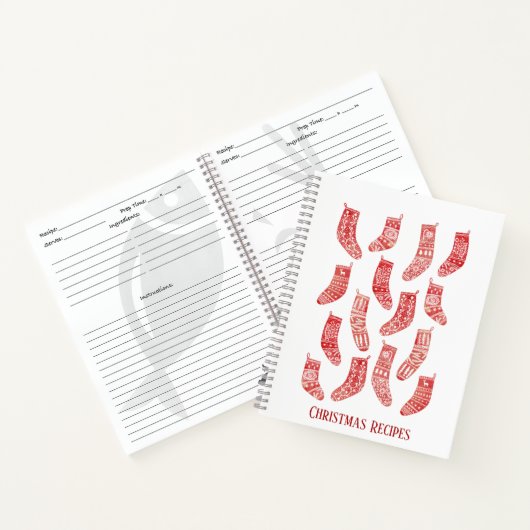 Noordse kerstresten Aangepast Notitieboek om kerst (Binnen)