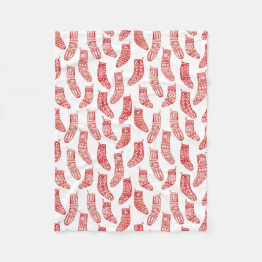 Noordse kerststaart fleece deken (Voorkant)