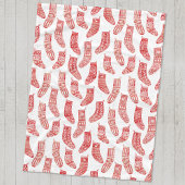 Noordse kerststaart fleece deken