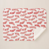 Noordse kerststaart sherpa deken (Voorkant (horizontaal))