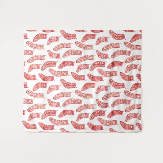 Noordse kerststaart wandkleed (Voorkant (horizontaal))