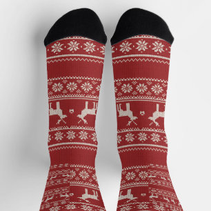 Noordse Kersttrui Patroon Kous Sokken