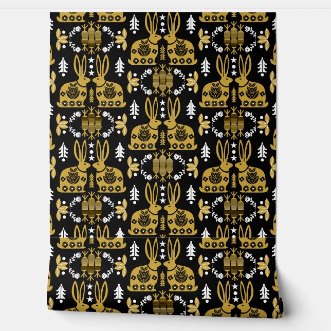 Noordse Konijn Huisdecoratie Behang (Afrollen)