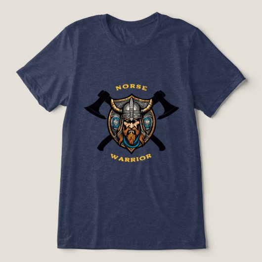 Noordse krijger Tri-Blend shirt (Design voorkant)