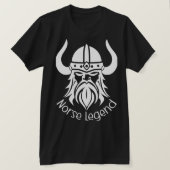 Noordse legende Viking Silhouet T-shirt (Design voorkant)