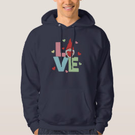 Noordse liefdeskabouter: Whimsical Pastel Hart  Hoodie