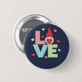 Noordse liefdeskabouter: Whimsical Pastel Hart Ronde Button 5,7 Cm (Voorkant /achterkant)