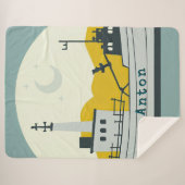 Noordse Maanboot  Sherpa Deken (Voorkant (horizontaal))