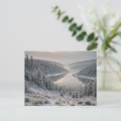 Noordse Majesteit - Scandinavisch winterlandschap Briefkaart (Staand voorkant)