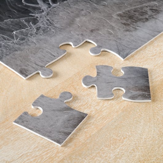 Noordse Majesteit - Scandinavisch winterlandschap Legpuzzel (Zijkant)