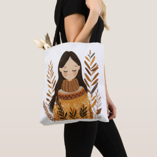 Noordse Meisje Boodschappentas Tote Bag