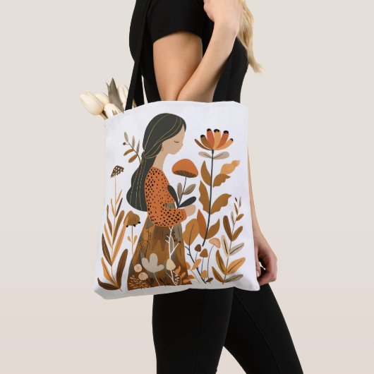 Noordse Meisje Boodschappentas Tote Bag (Dichtbij)