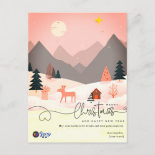 Noordse Minimale Zakelijke Kerstmis Briefkaart