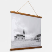 Noordse minimalist hangend wandkleed (Gebogen)