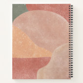 Noordse Moderne Abstracte Vormen Naam Notitieboek (Achterkant)