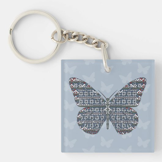 Noordse Monarch Acryl Sleutelhanger (Voorkant)