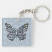 Noordse Monarch Acryl Sleutelhanger (Achterkant)