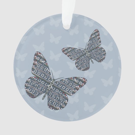 Noordse Monarch Acrylvezels Ornament (voorkant)
