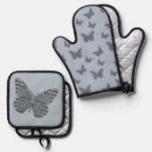 Noordse Monarch Ovenwant & Pannenlap Set (Voorkant / Achterkant)