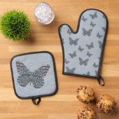 Noordse Monarch Ovenwant & Pannenlap Set (Top down)
